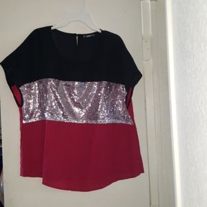 SEQUIN TOP shinny NWOT